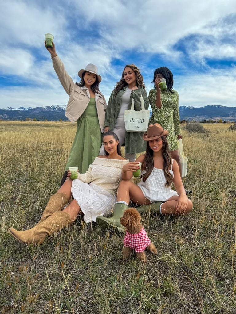 Women outdoor picnic celebration